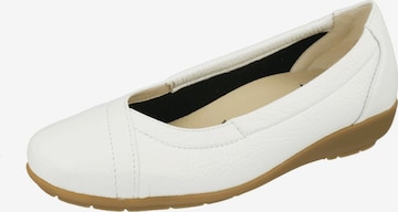 Natural Feet Ballet Flats 'Christina' in White: front