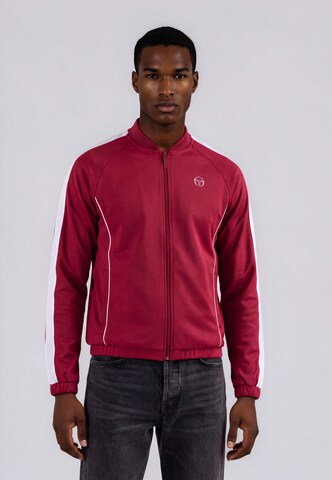 Sergio Tacchini - Casaco em moletão 'Egeo' em vermelho: frente
