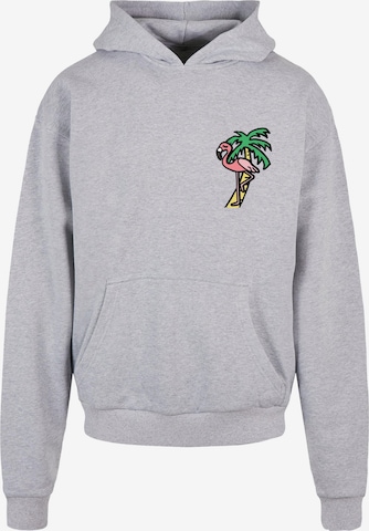 Mister Tee Sweatshirt 'Flamingo' in Grey: front