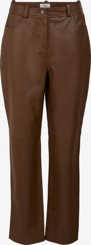 OBJECT Tall Regular Bukse 'HORA' i brun: forside