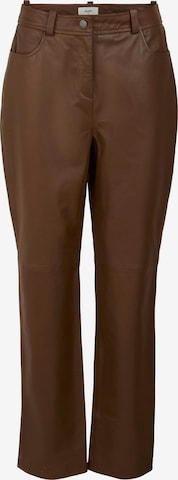 OBJECT Tall Normalny krój Spodnie 'HORA' w kolorze brązowy: przód