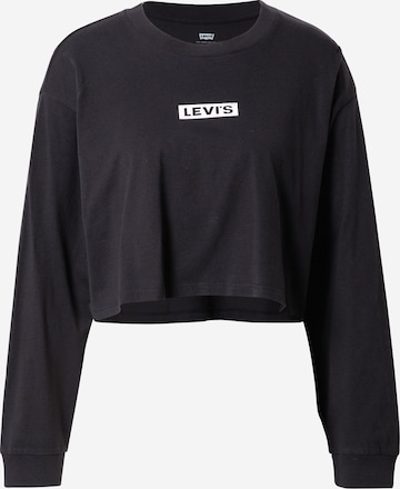 LEVI'S ® Μπλουζάκι 'Graphic LS Crop Reese' σε μαύρο: μπροστά