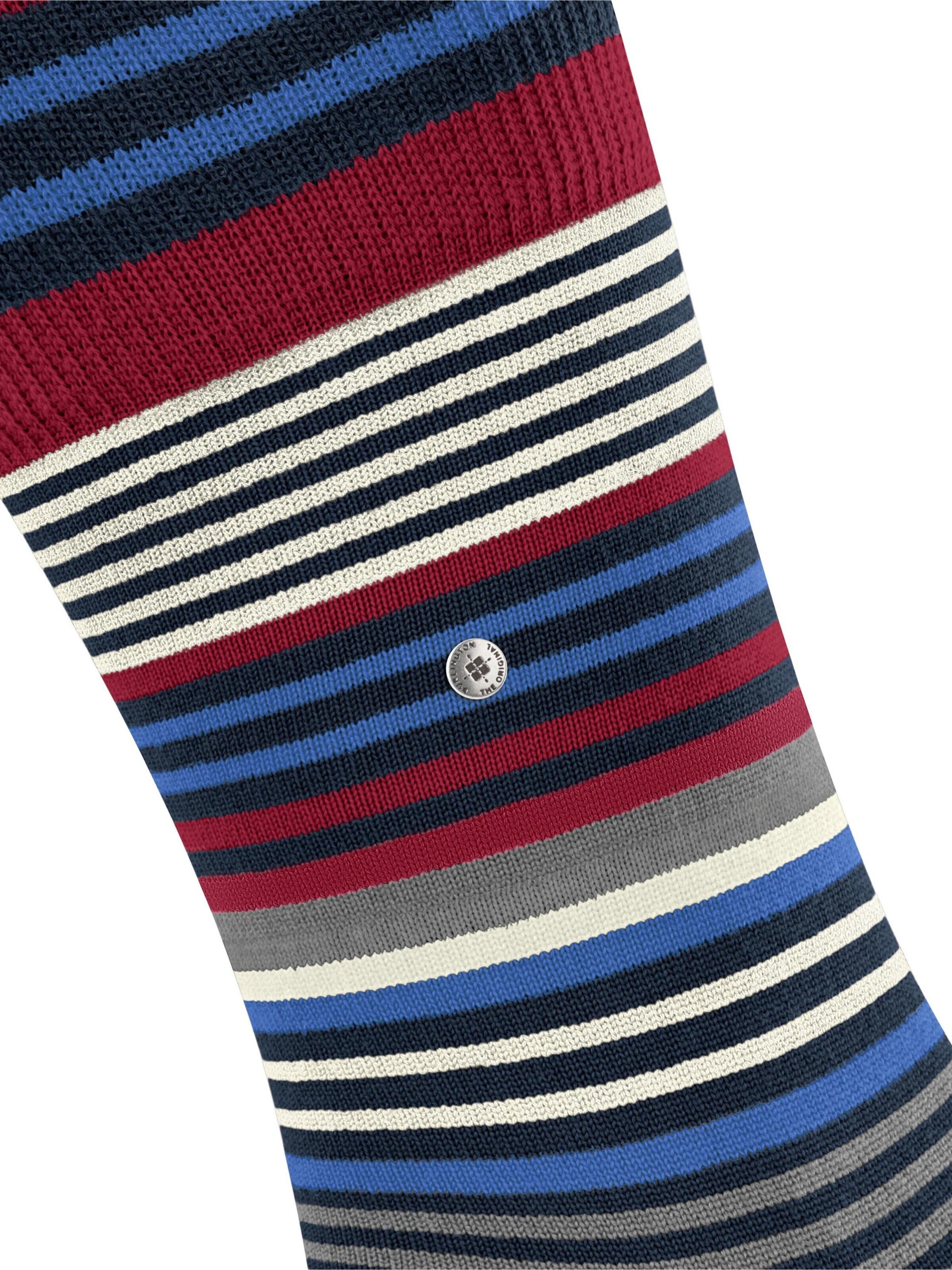 BURLINGTON Socks 'Stripe' in Blue