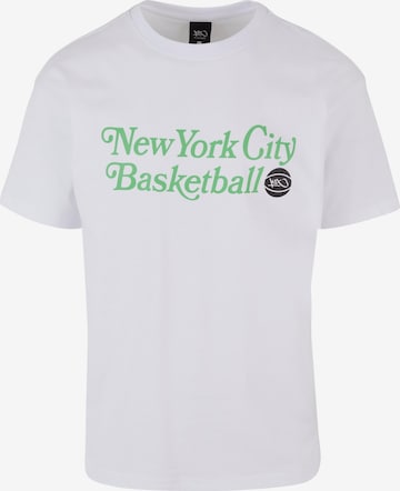 Tricou 'NYC BB' de la K1X pe alb: față