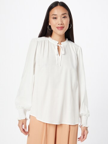 Freequent Blouse 'LOU' in Wit: voorkant
