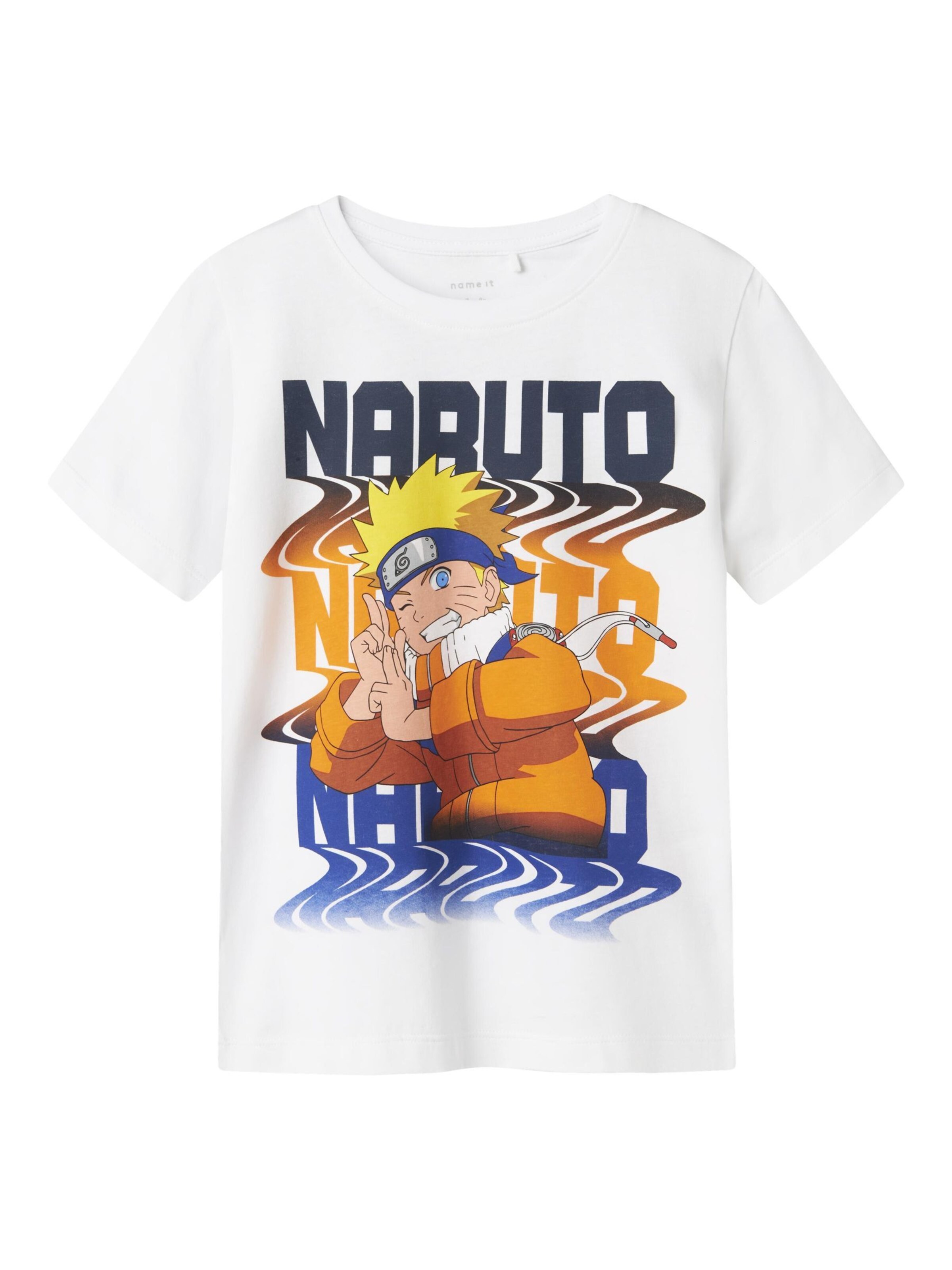 Maglietta 'NKMFukas Naruto' di NAME IT in bianco: frontale