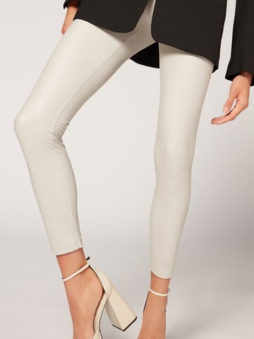 CALZEDONIA Skinny Leggings in White