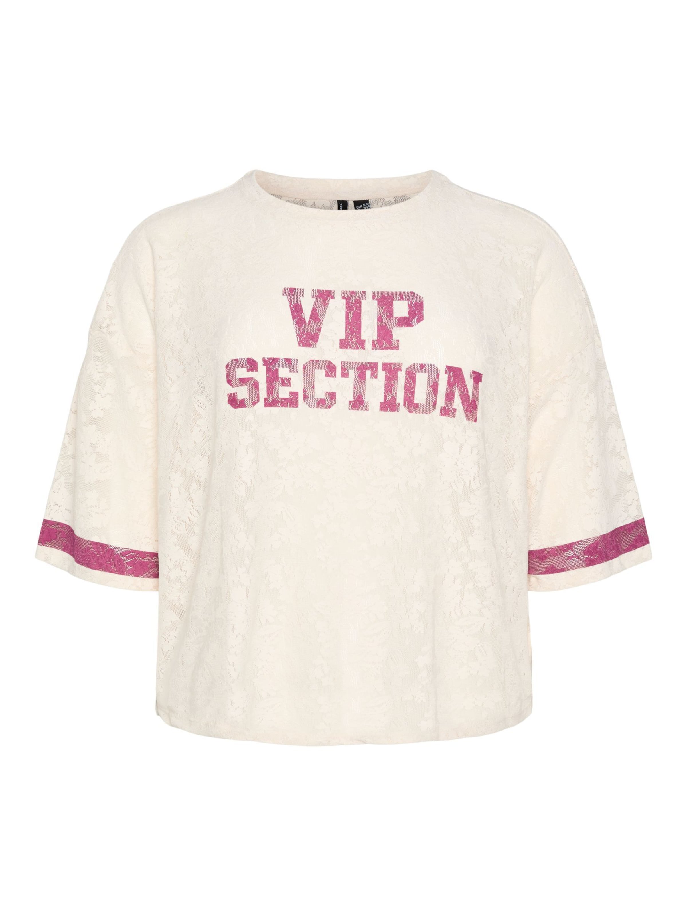 Vero Moda Curve Shirt 'MIA' in L in Cream / Pink, Item view