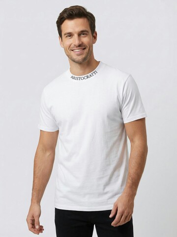 Maglietta 'ORIGIN – White Classic Cotton T-Shirt' di ARISTOCRATTI in bianco: frontale