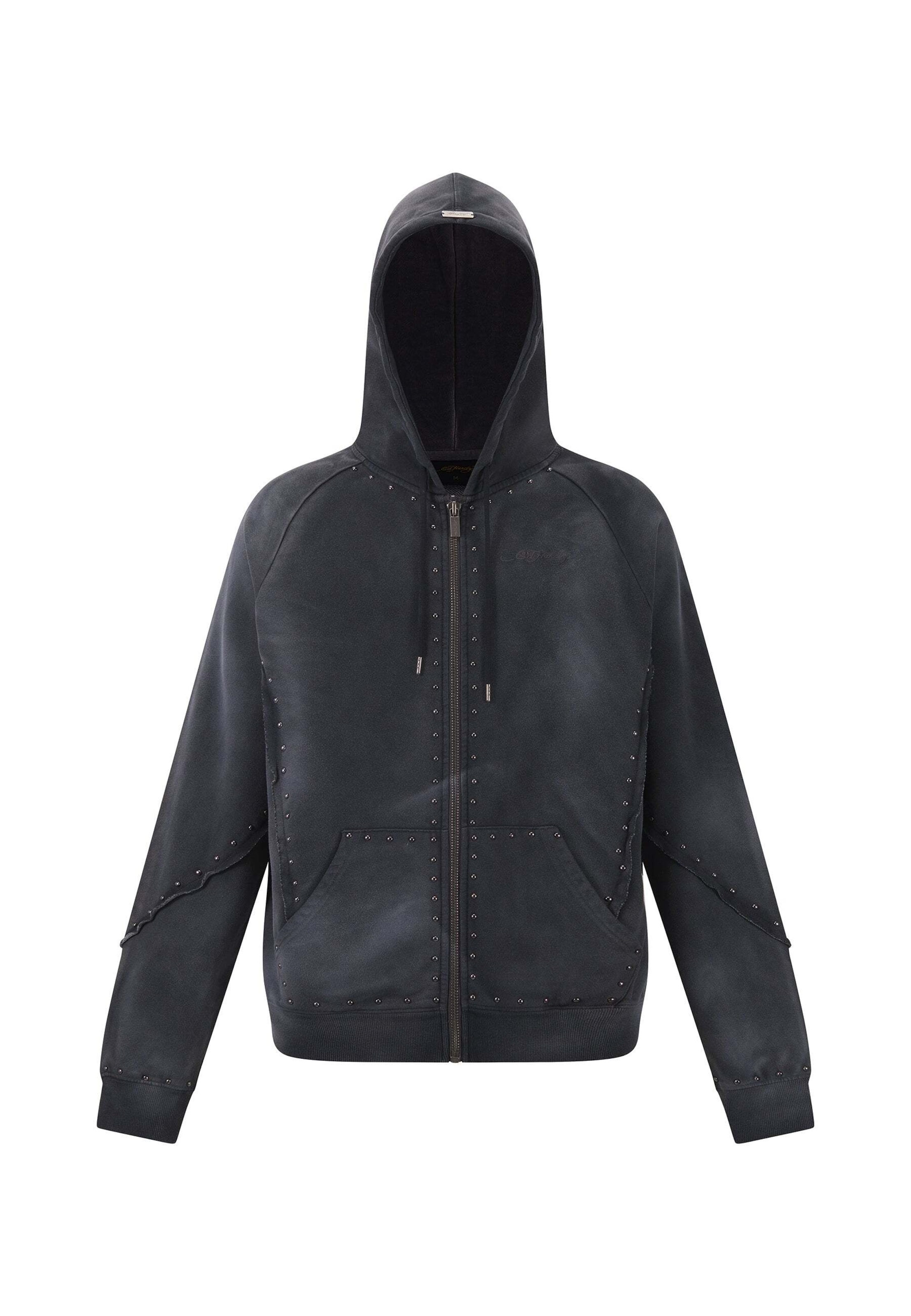 Ed Hardy Tréning dzseki 'Drag Battle' - fekete: elől