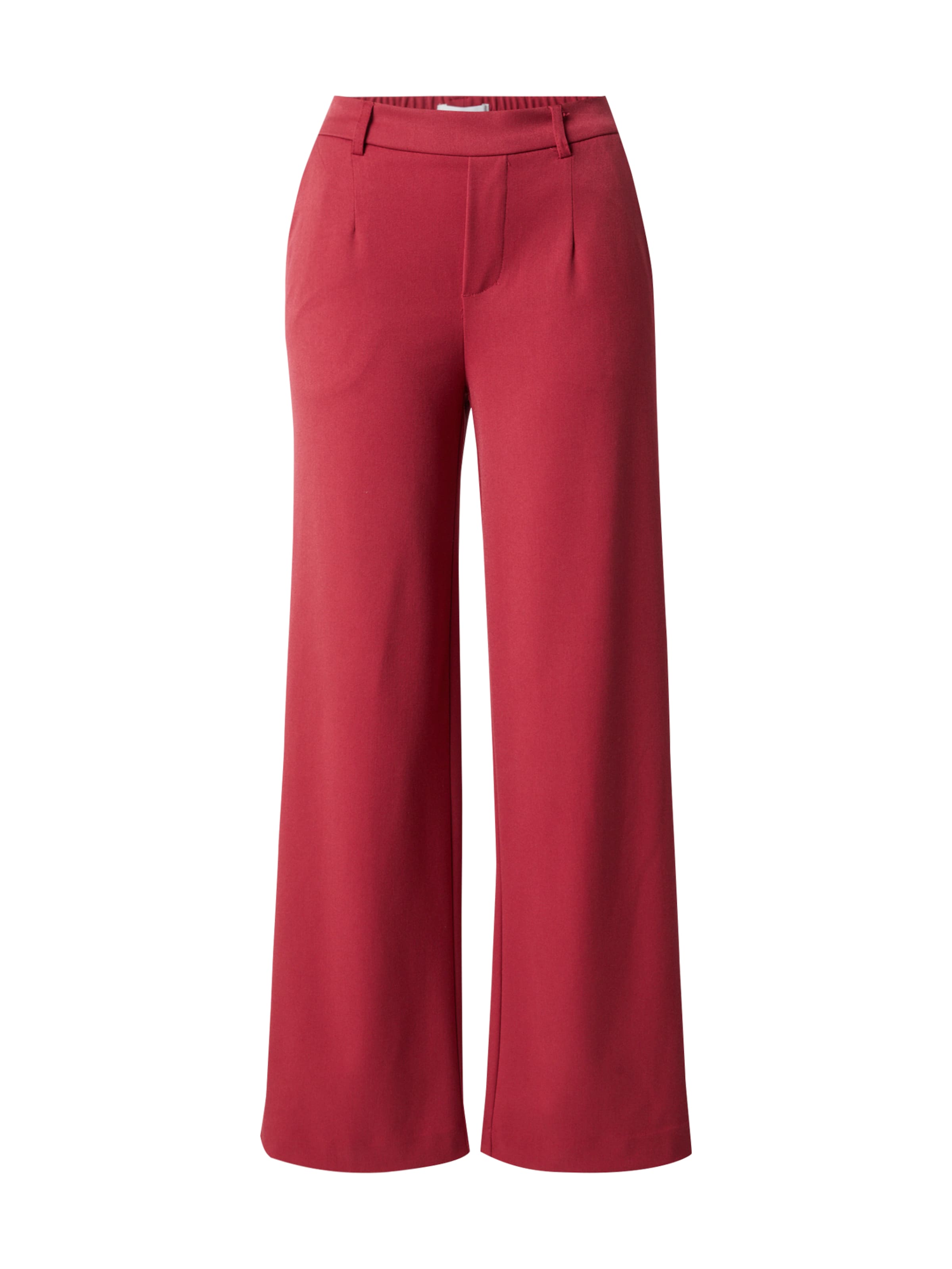 OBJECT Široke hlačnice Hlače 'OBJLisa' | rdeča barva: sprednja stran