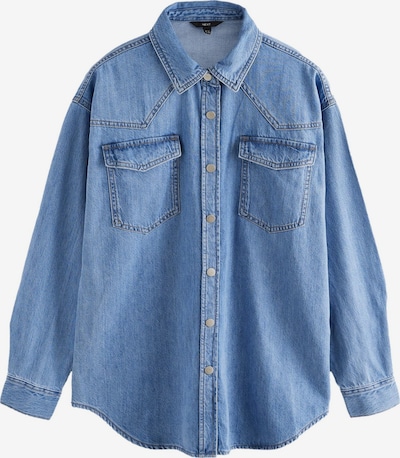 Next Blusa em azul ganga, Vista do artigo