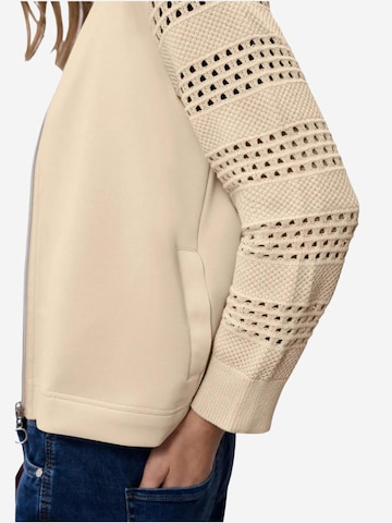 Giacca di felpa 'silk look jacket 324795' di STREET ONE in beige
