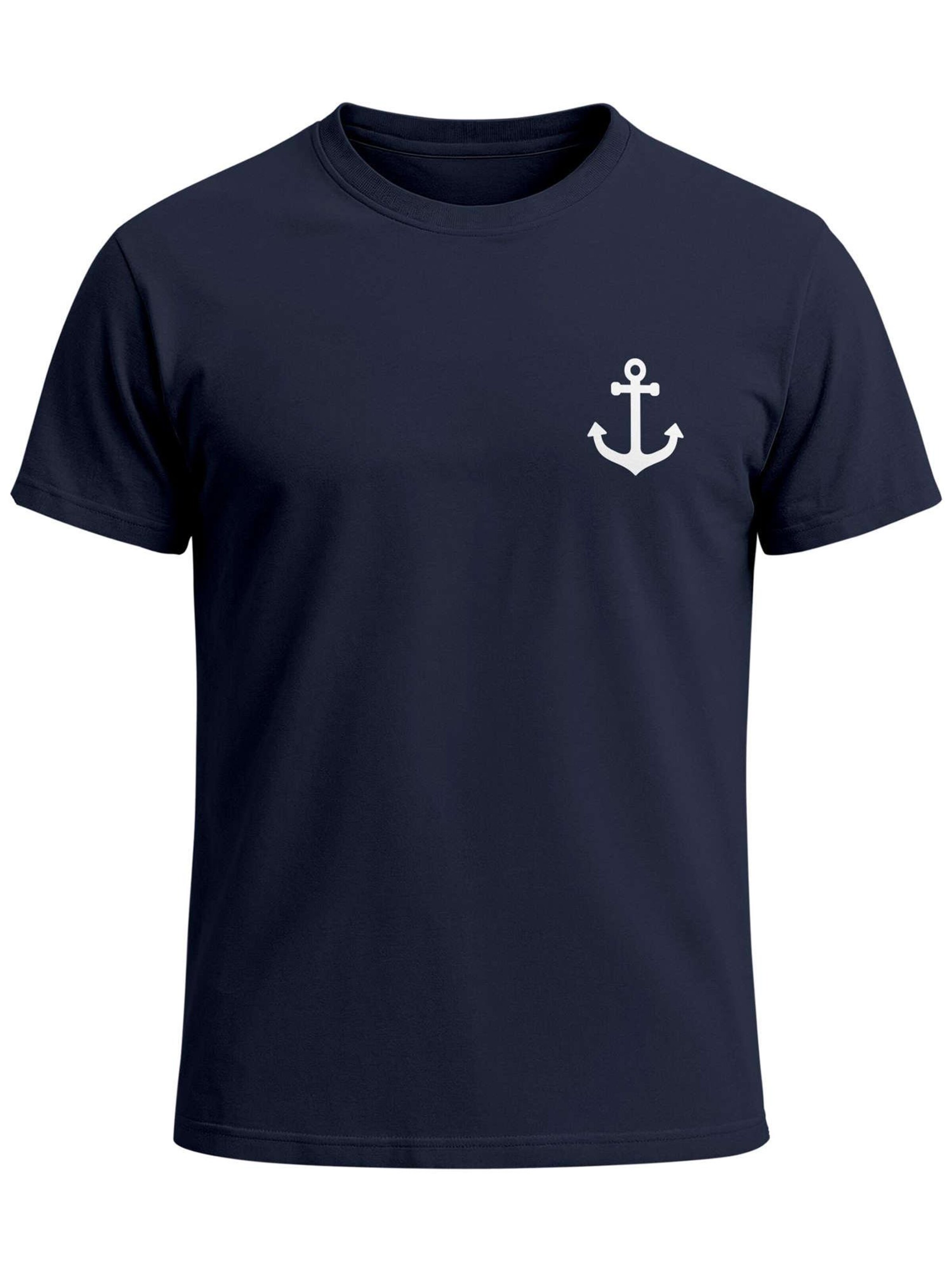 Neverless Shirt 'Anker' in Blue: front