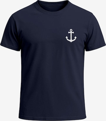 Neverless Shirt 'Anker' in Blue: front