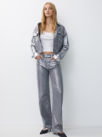 Pull&Bear Regular Jeans in Silber