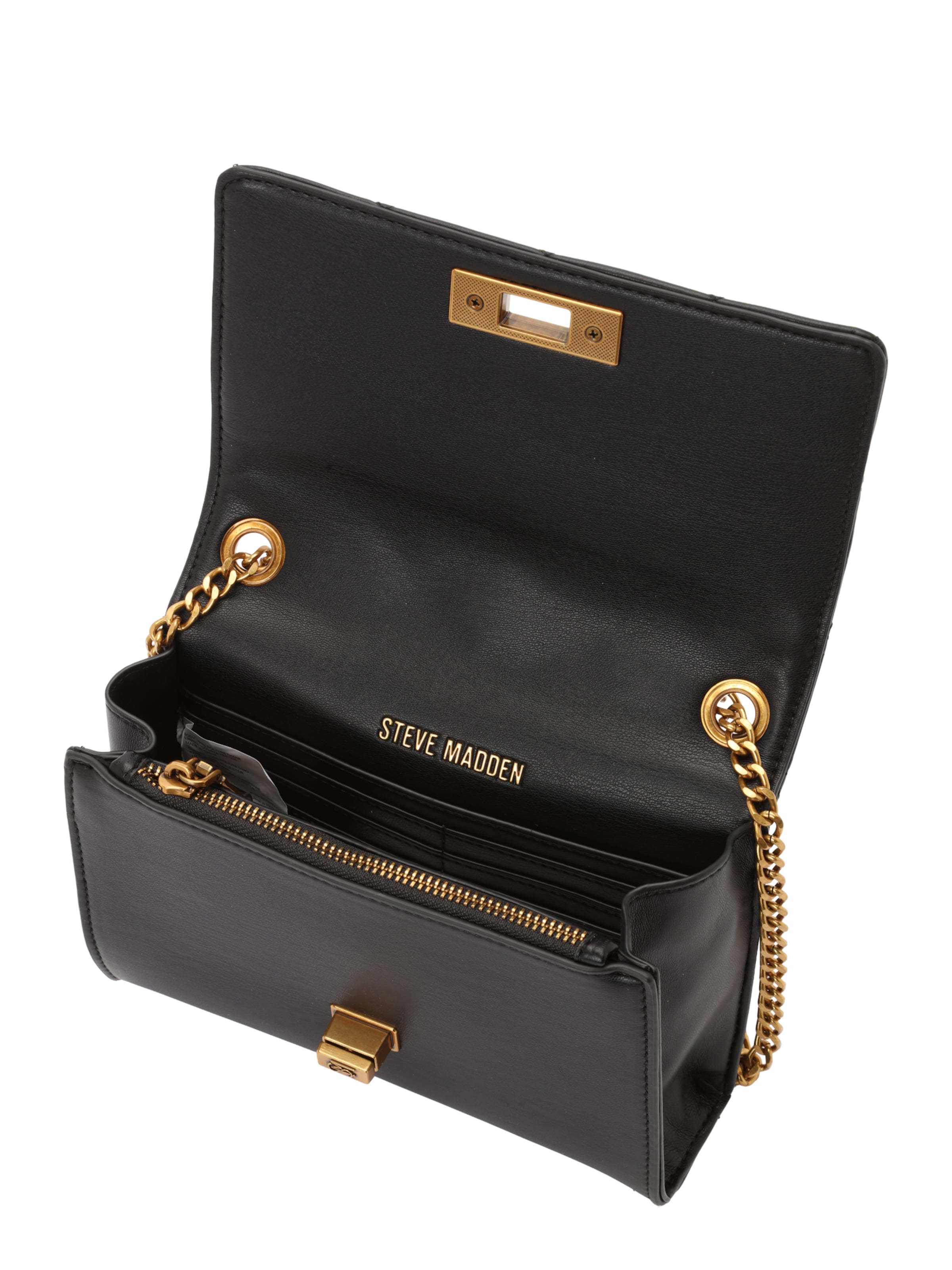 STEVE MADDEN - Mala de ombro 'Noraa-Q' em preto: topo