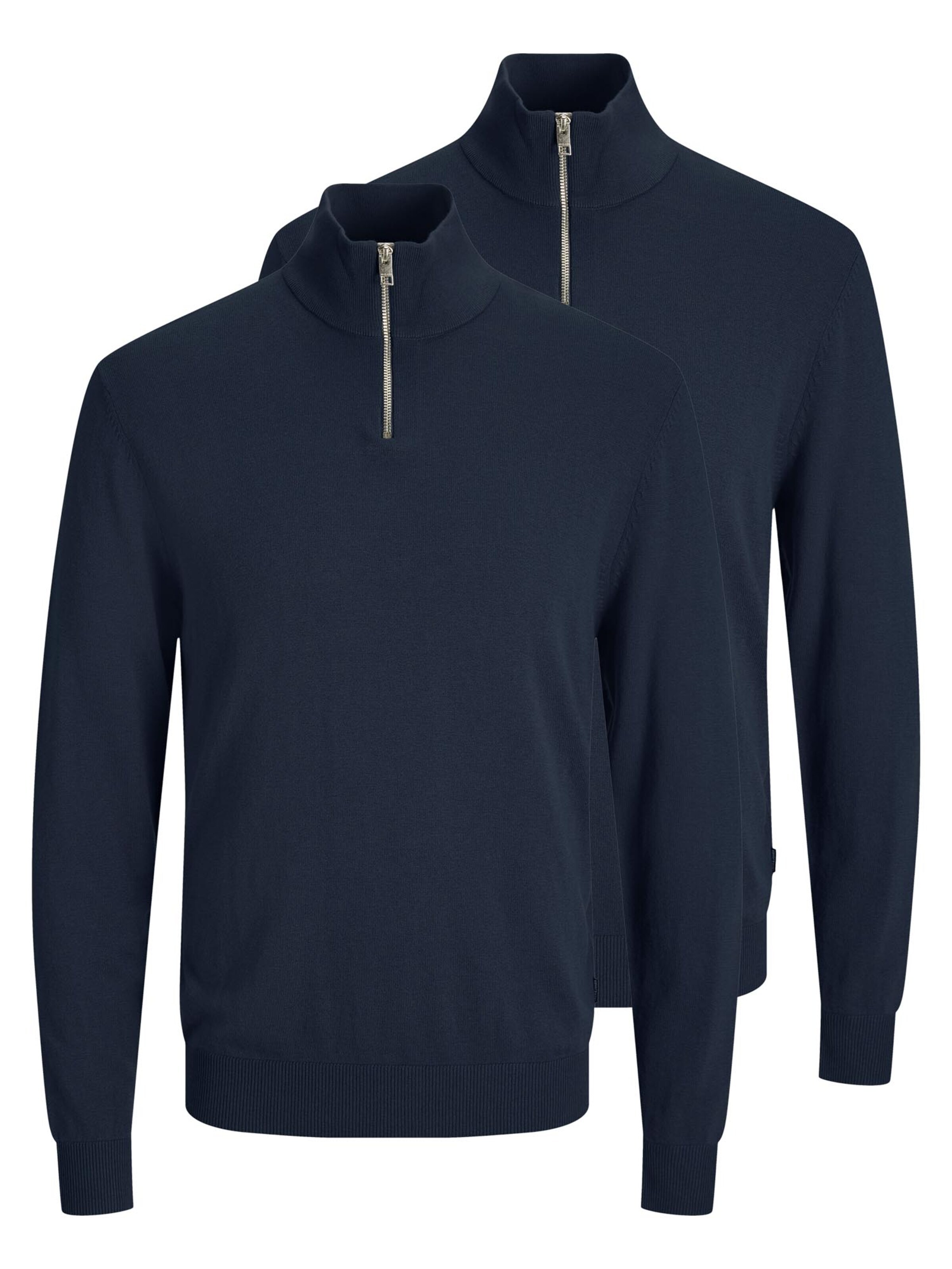 JACK & JONES Pullover 'Emil Knit'‌‌‌ in Blau: Vorderseite
