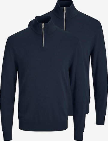 JACK & JONES Pullover 'Emil Knit' in Blau: Vorderseite