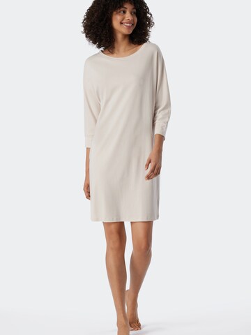 SCHIESSER Nachthemd ' Modern Nightwear ' in Beige: voorkant