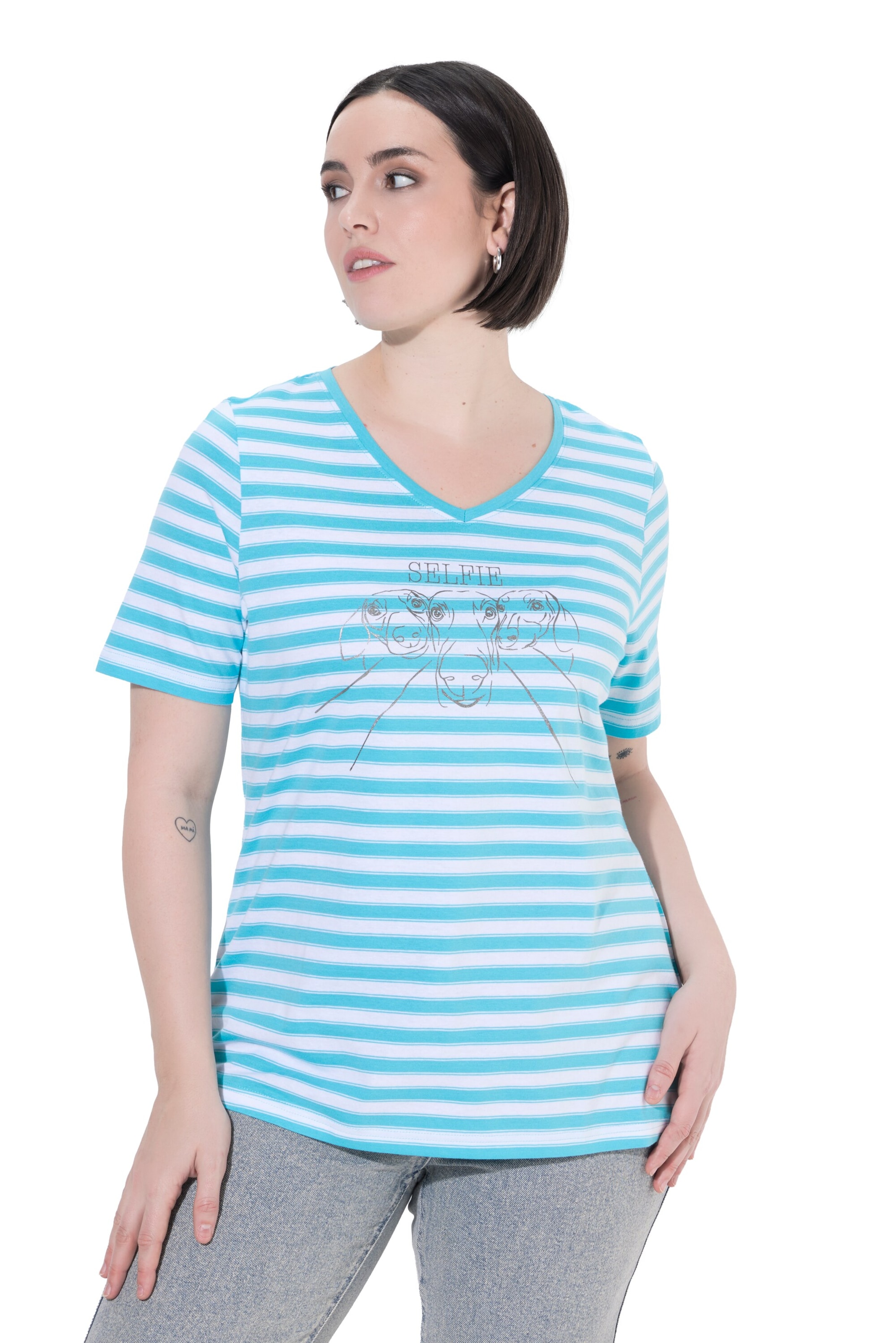 Ulla Popken Shirt in Blue: front