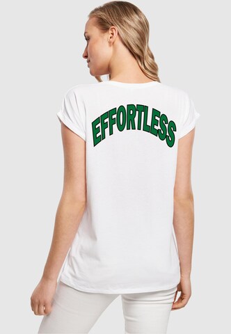 Merchcode T-Shirt 'Attitude' in Weiß