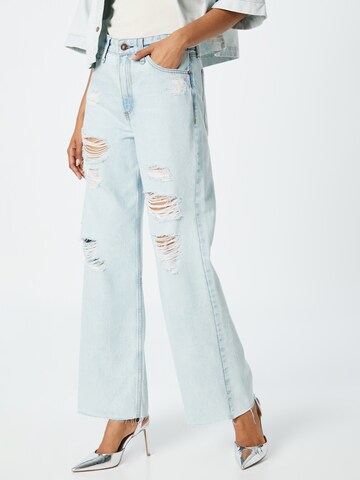 rag & bone Wide leg Jeans 'LOGAN' i blå: framsida