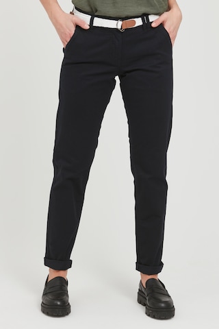 Oxmo Slim fit Chino Pants 'Chakira' in Black: front