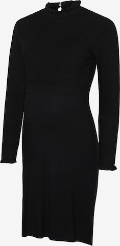 MAMALICIOUS Knitted dress 'LESLIE NEW JUNE' in Black: front