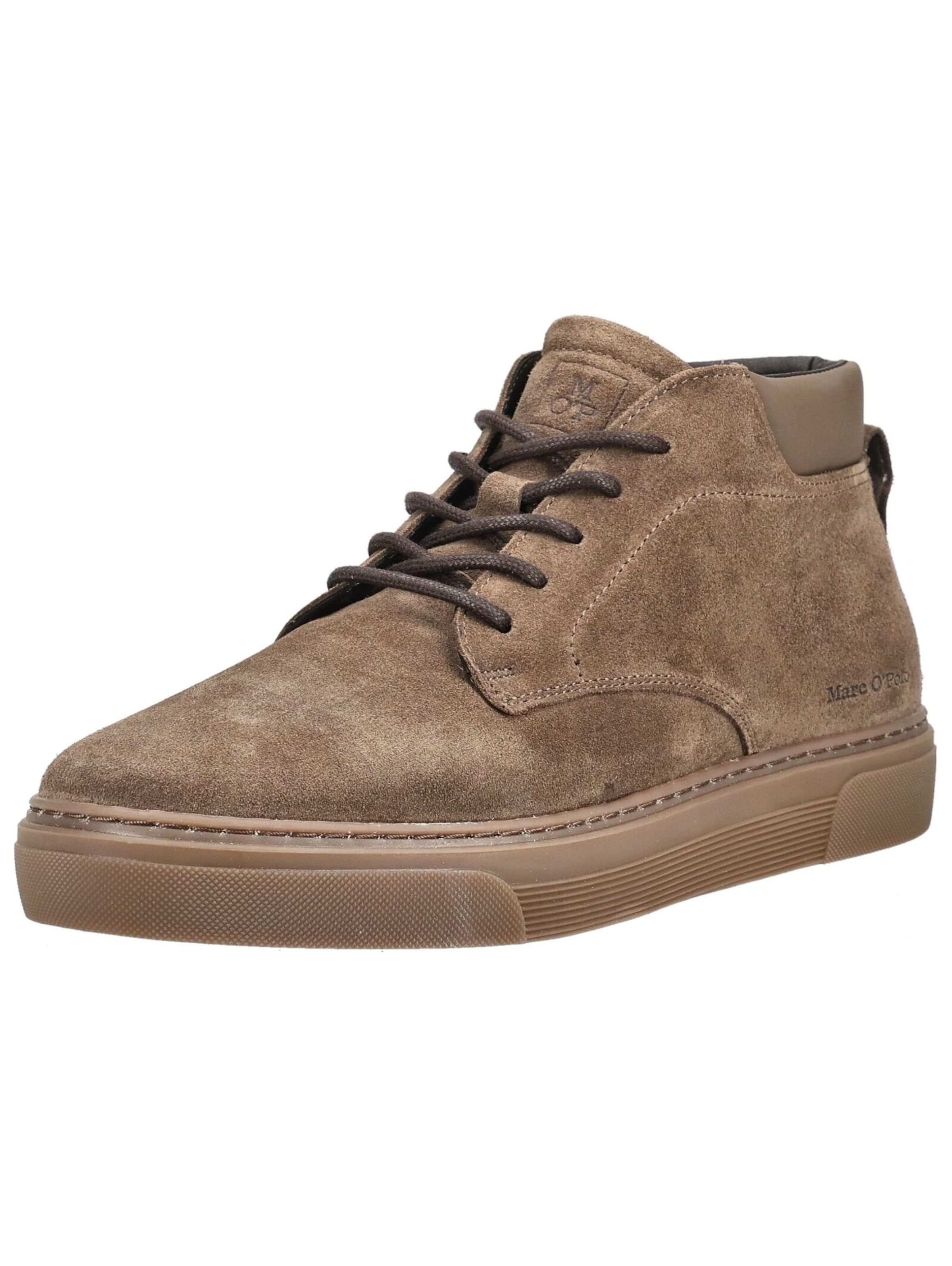 Marc O'Polo Lace-Up Boots in Grey: front