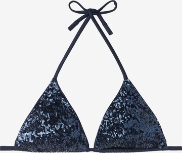 CALZEDONIA Triangel Bikinitop 'GLOWING SURFACE' in Blau: predná strana