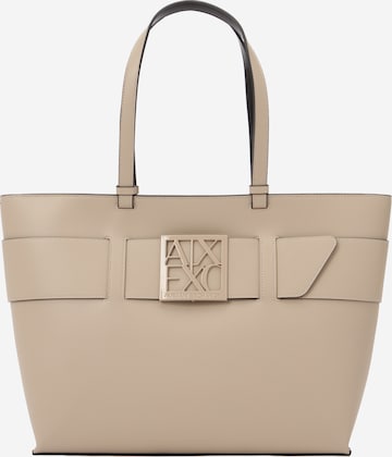 ARMANI EXCHANGE Шоппер в Бежевый: спереди