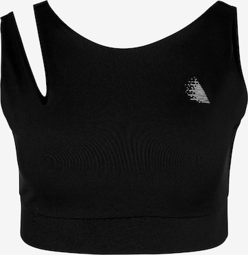 Active by Zizzi Sports Bra 'JIA' in Black: front
