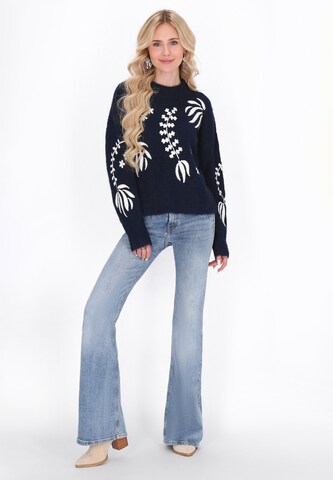 Pull-over IZIA en bleu