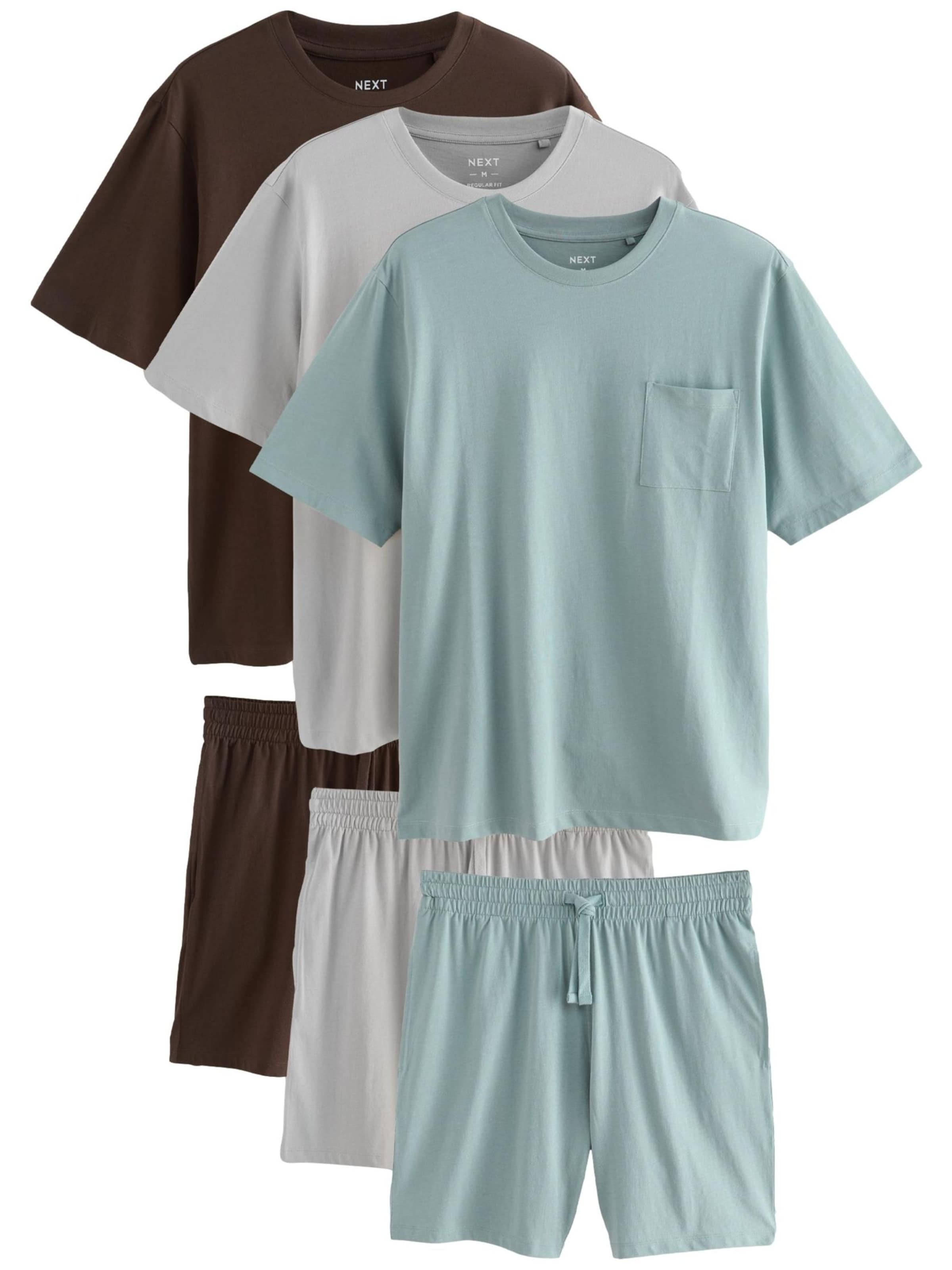 Next Krátke pyžamo - Hnedá: predná strana