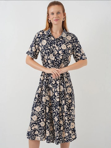 Abito camicia di Hiccup in blu: frontale