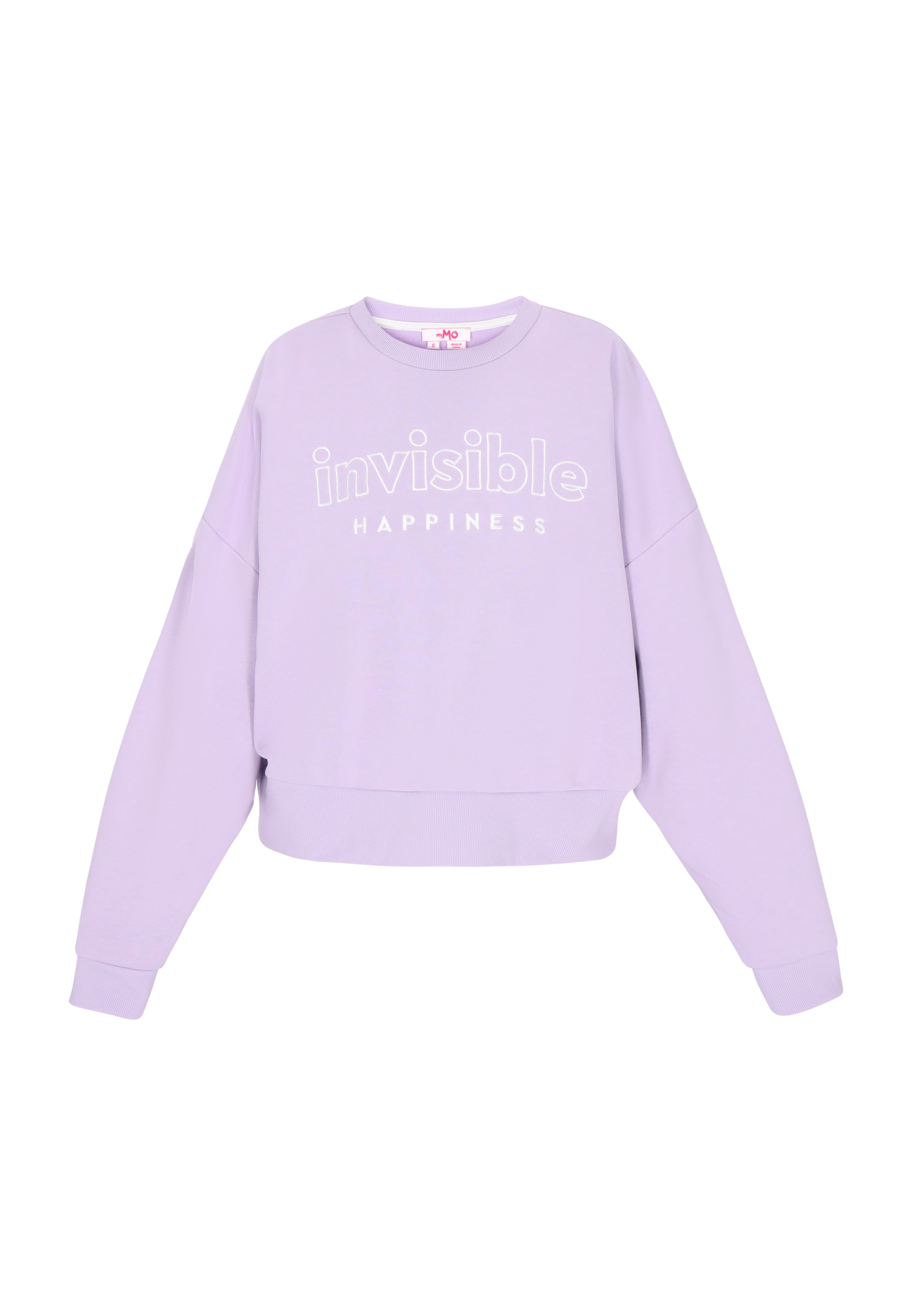 Sweat-shirt 'Back To School' MYMO en violet : devant