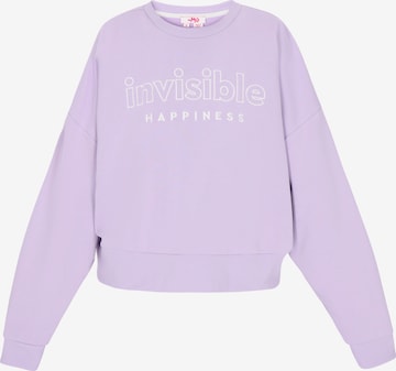 MYMO Bluzka sportowa 'Back To School' w kolorze fioletowy: przód