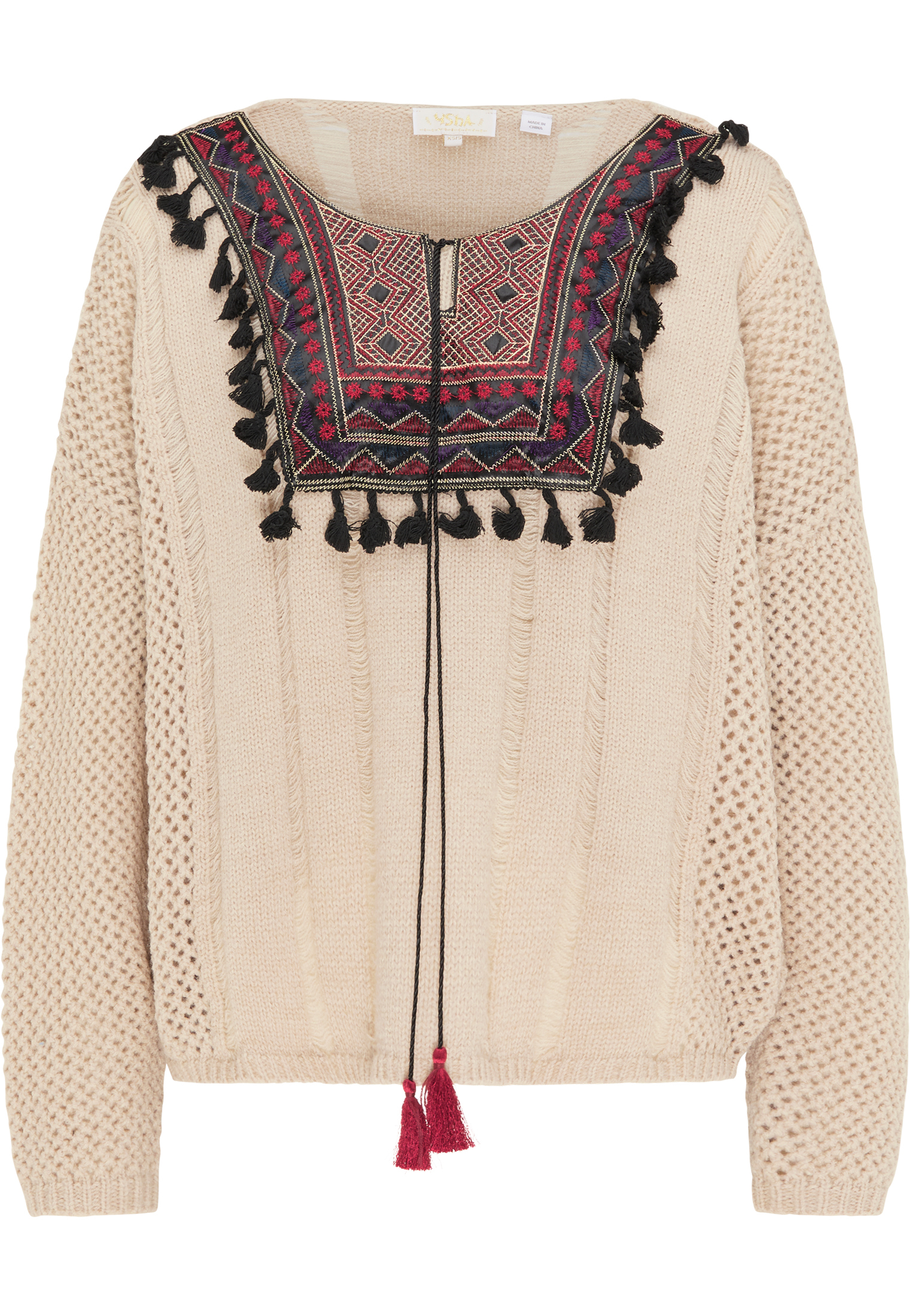 8Nebn Odzież usha FESTIVAL Sweter w kolorze Beżowym 