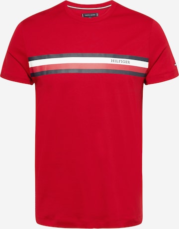 Maglietta di TOMMY HILFIGER in rosso: frontale