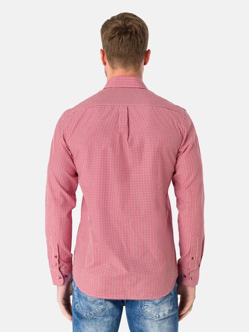 Jacey Quinn Regular Fit Hemd in Rot