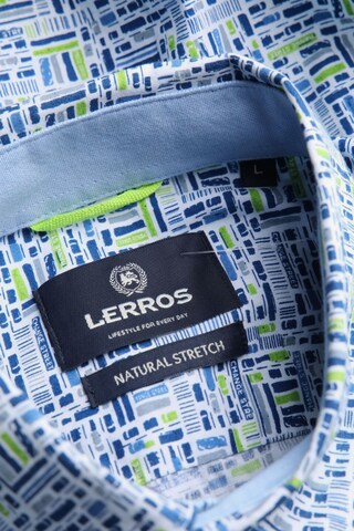 LERROS Button Up Shirt in L in Blue