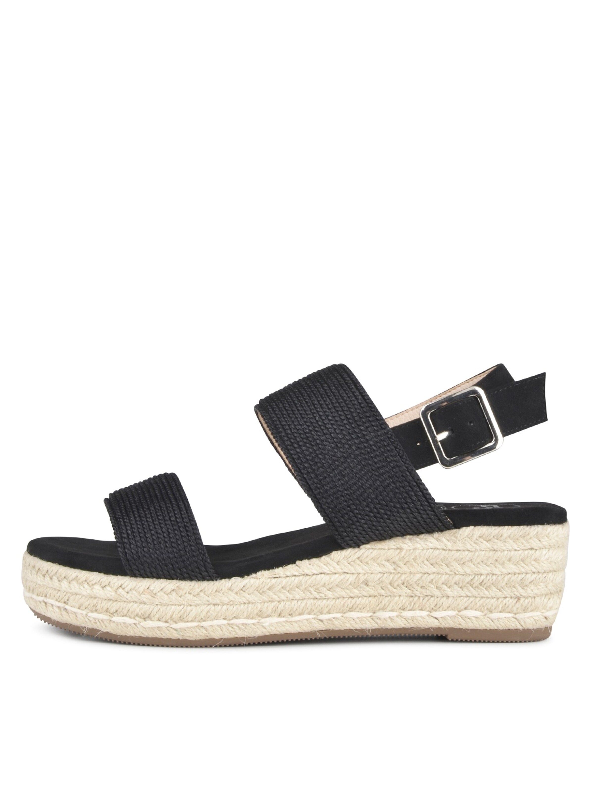 POSH by Poelman Strap sandal 'CETO' in Black: front