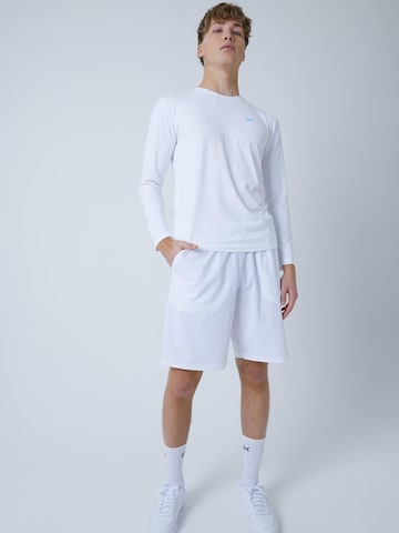 SPORTKIND Performance shirt 'Crew Neck Long Sleeve Shirt' in White