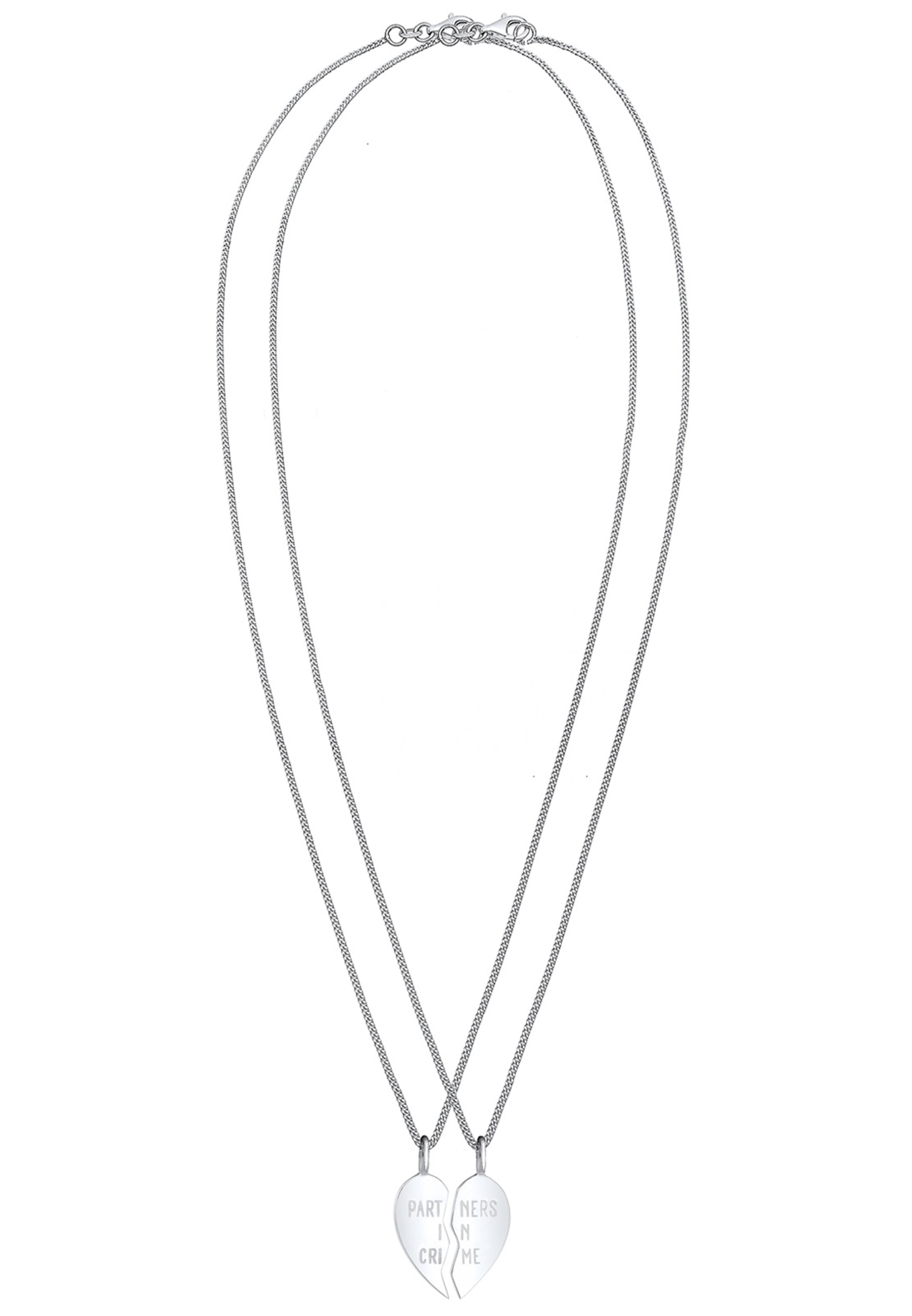 ELLI Ketting in Zilver: voorkant