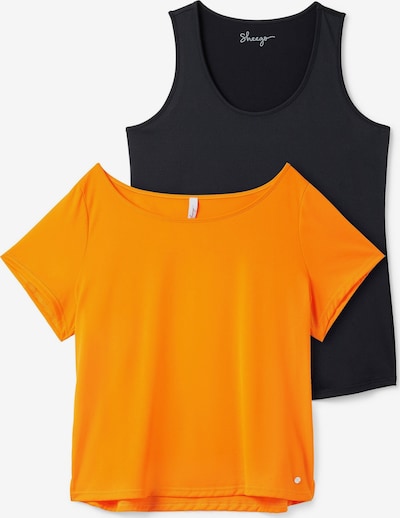 SHEEGO Sporta krekls, krāsa - oranžs / melns, Preces skats