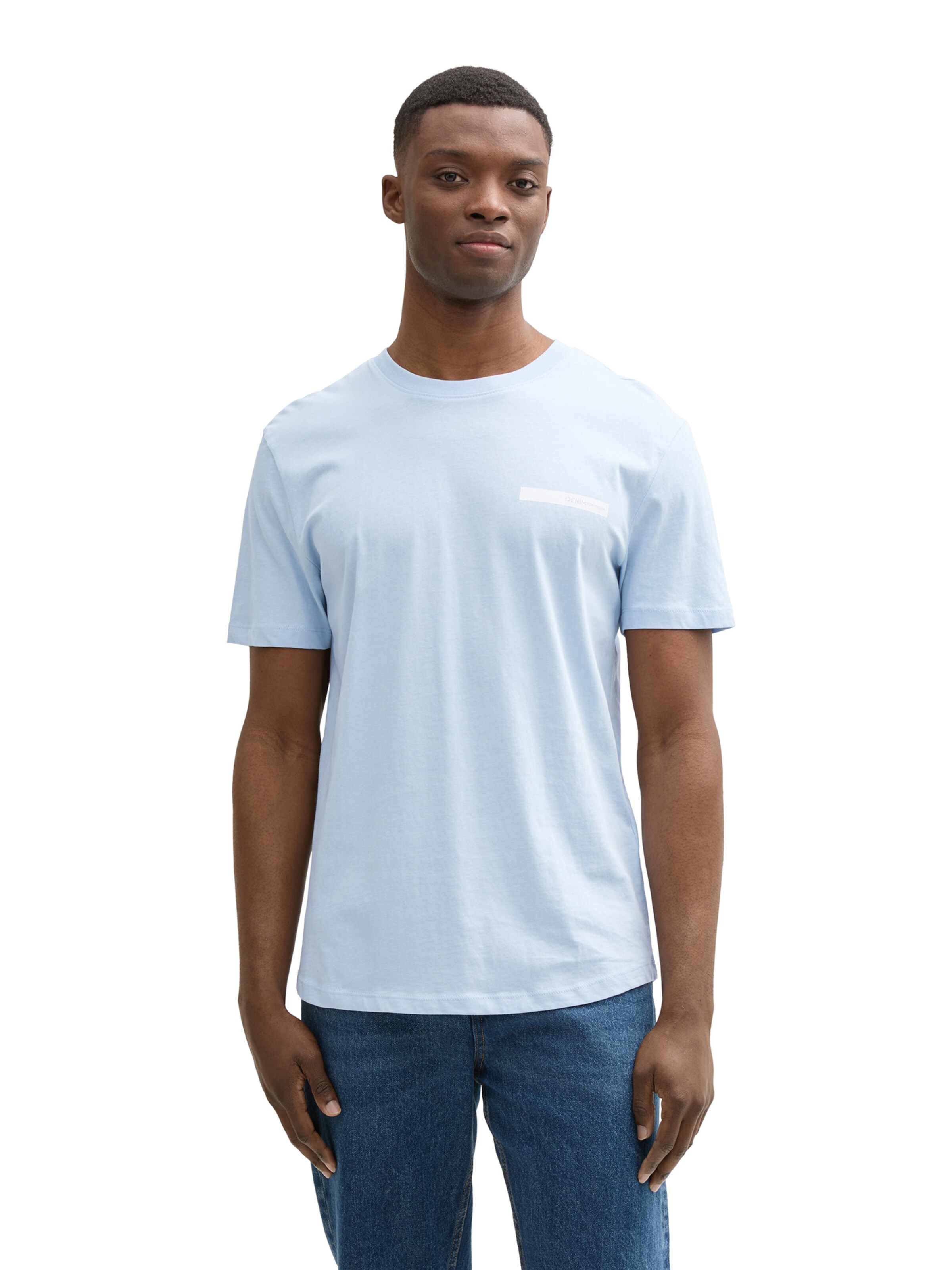 zils TOM TAILOR DENIM T-Krekls: no priekšpuses