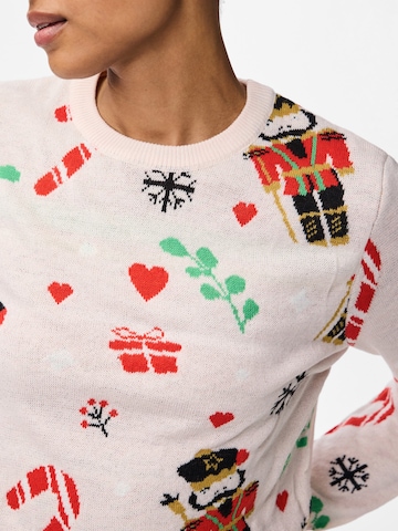 PIECES Pulóver 'PCJOLLY XMAS' - rózsaszín
