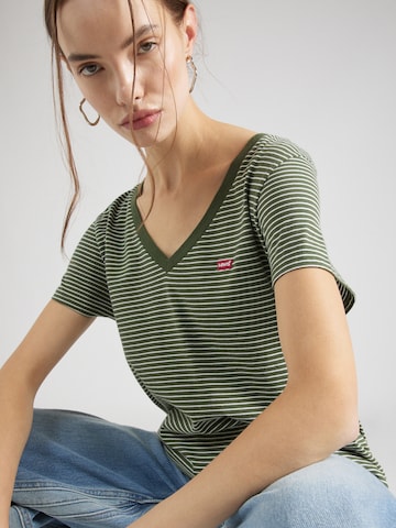 LEVI'S ® Shirt 'Perfect Vneck' in Grün