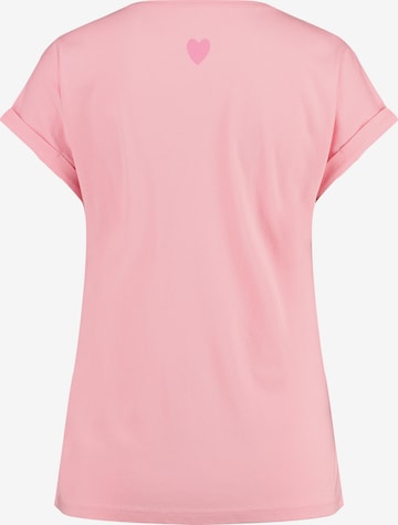 T-shirt 'WT CAREFUL' Key Largo en rose